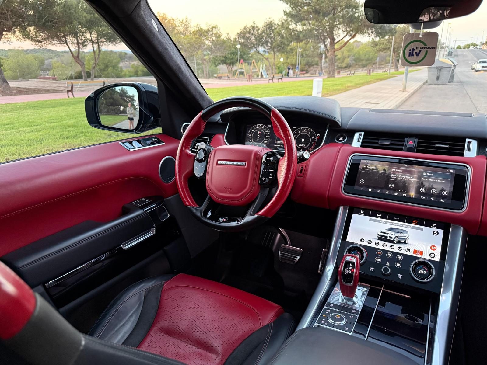 Range Rover Sport SVR dashboard and interior
