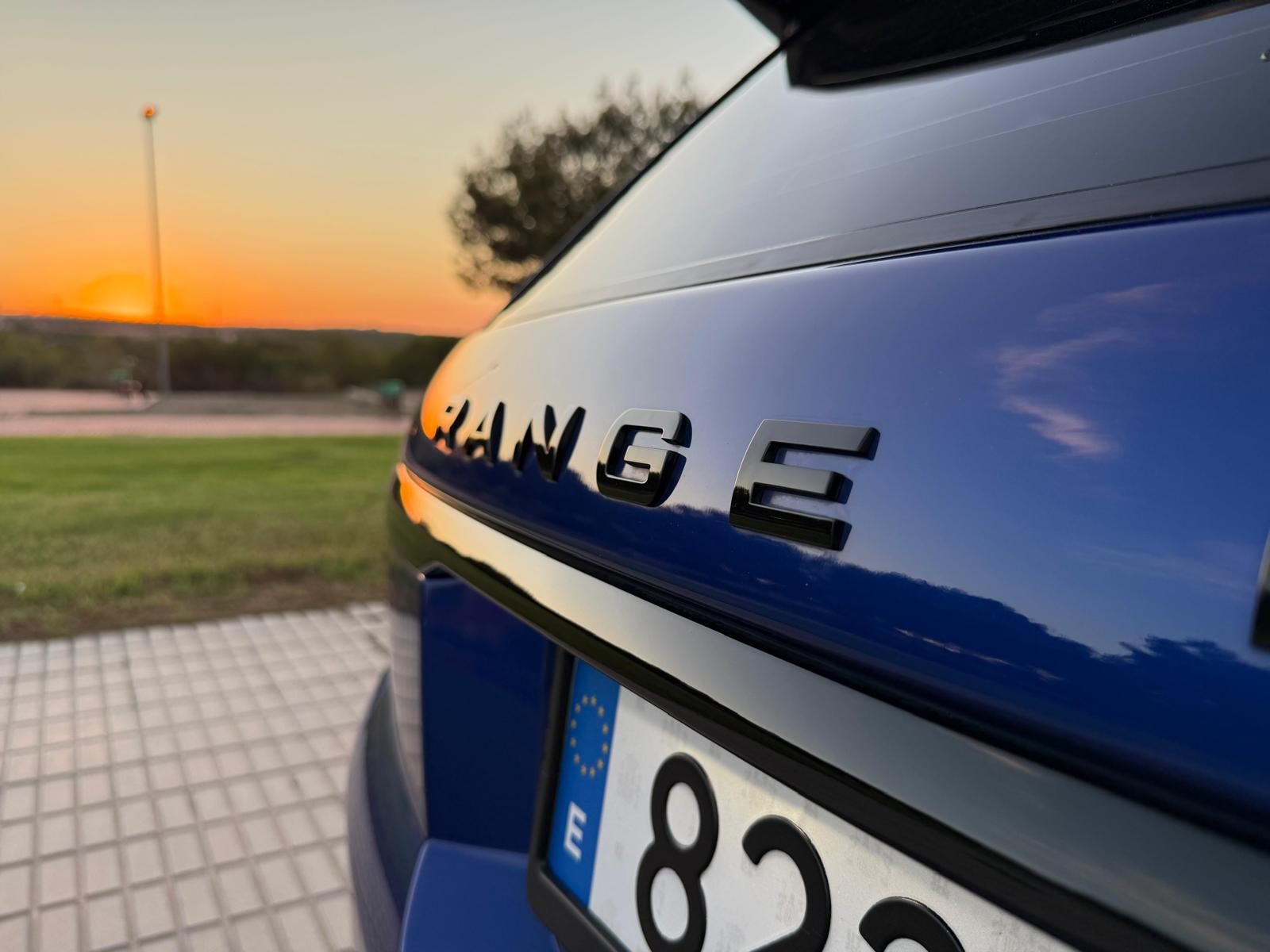 Range Rover Sport SVR rear badge detail